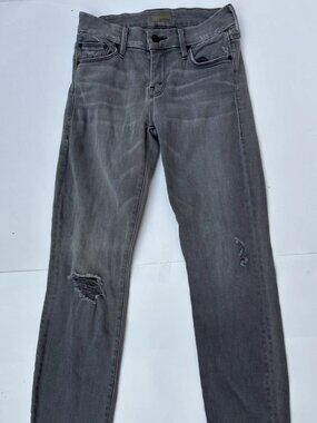 MOTHER The Looker Last Chance Saloon Distressed Lightweight Slim Jeans - Sz 24